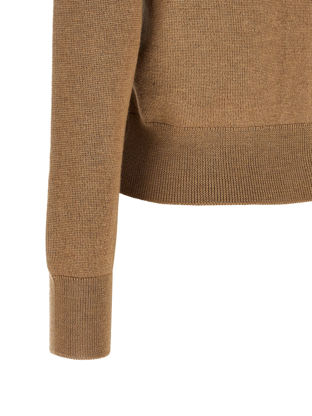 Ami Paris Beige Wool Cardigan
