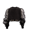 Alexander McQueen Women Cotton Longsleeved croptop