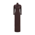 Courrèges Brown Viscose Casual Dress