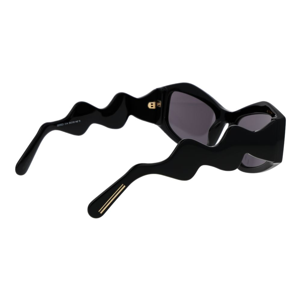 GCDS Sonnenbrille aus schwarzem Acetat