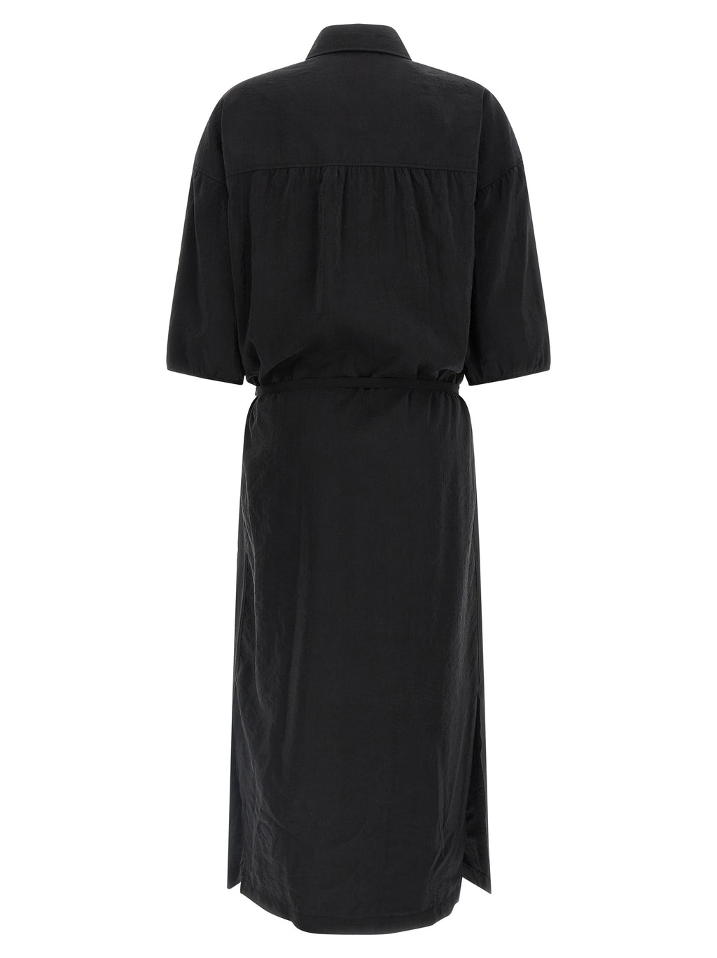 Lemaire Black Silk Midi Dress