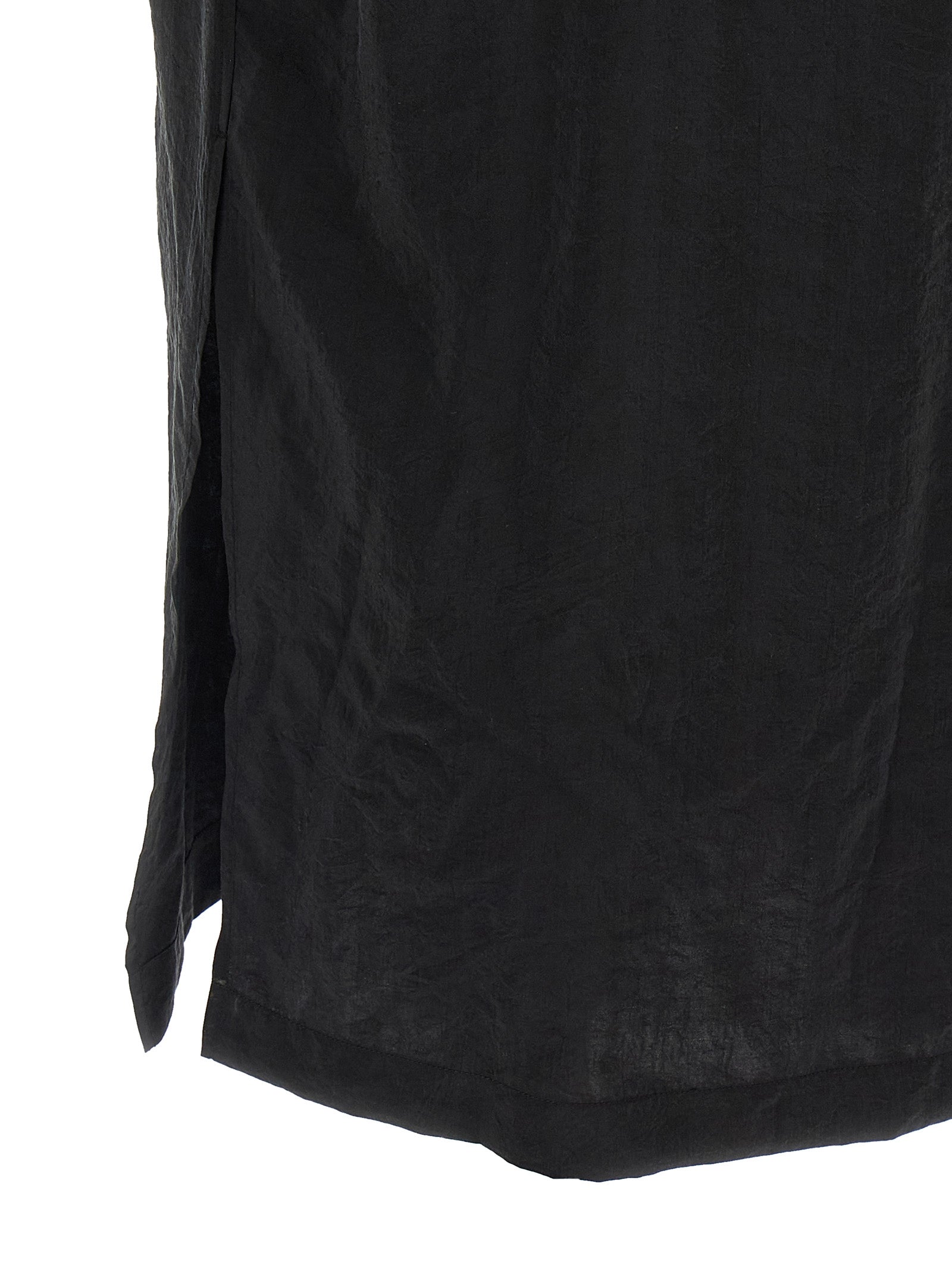 Lemaire Black Silk Midi Dress