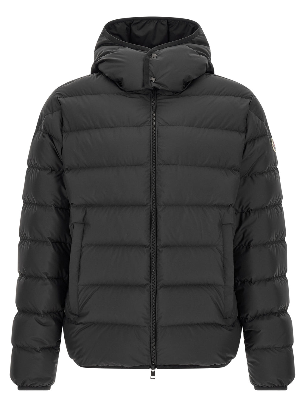 Moncler Black Polyester Full-Length Jacket