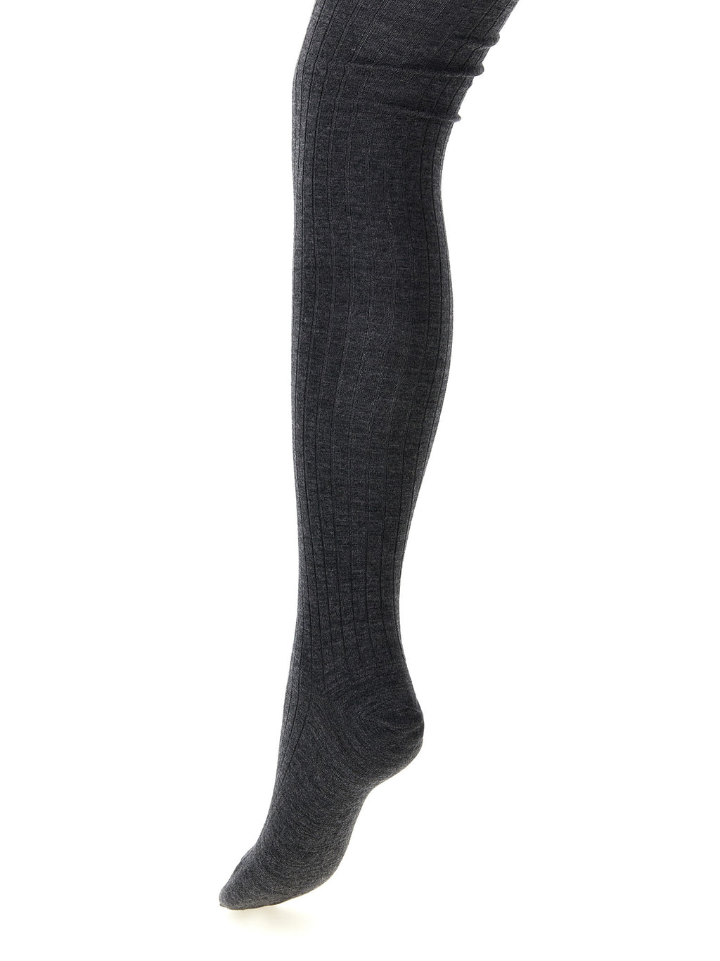 Jil Sander Gray Wool Socks