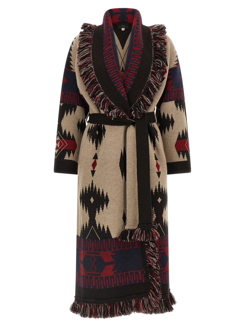 Alanui Multicolor Virgin Wool Coat