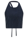 PINKO Blue Polyester Tank Tops