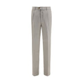 Brunello Cucinelli Gray Linen Casual Pants