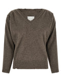 Maison Margiela Brown Virgin Wool Cardigan