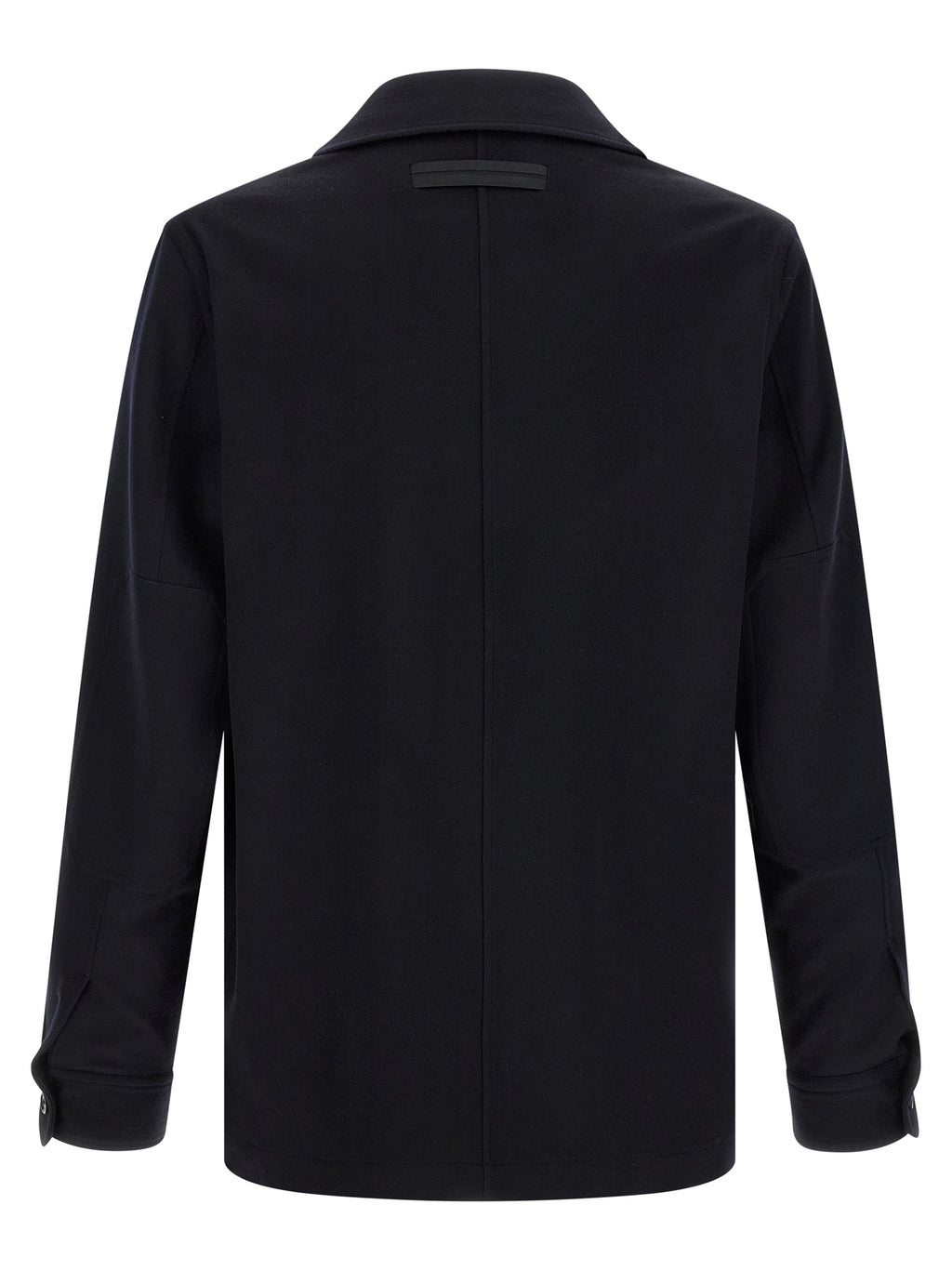 ZEGNA Blue Wool Blouse