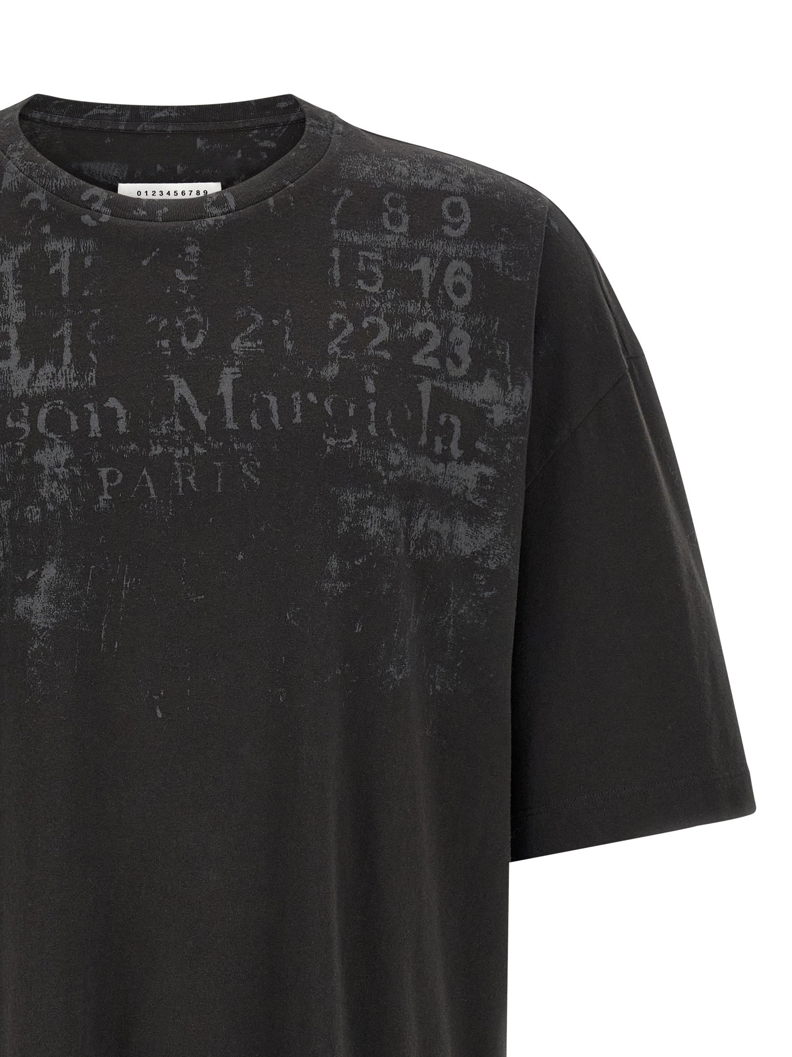 Maison Margiela Black Cotton Long Sleeve T-Shirt