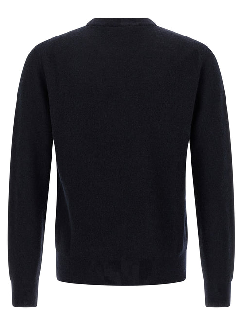 Brioni Blue Cashmere Cardigan
