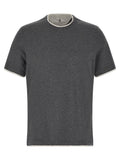 Brunello Cucinelli Gray Cotton T-Shirt