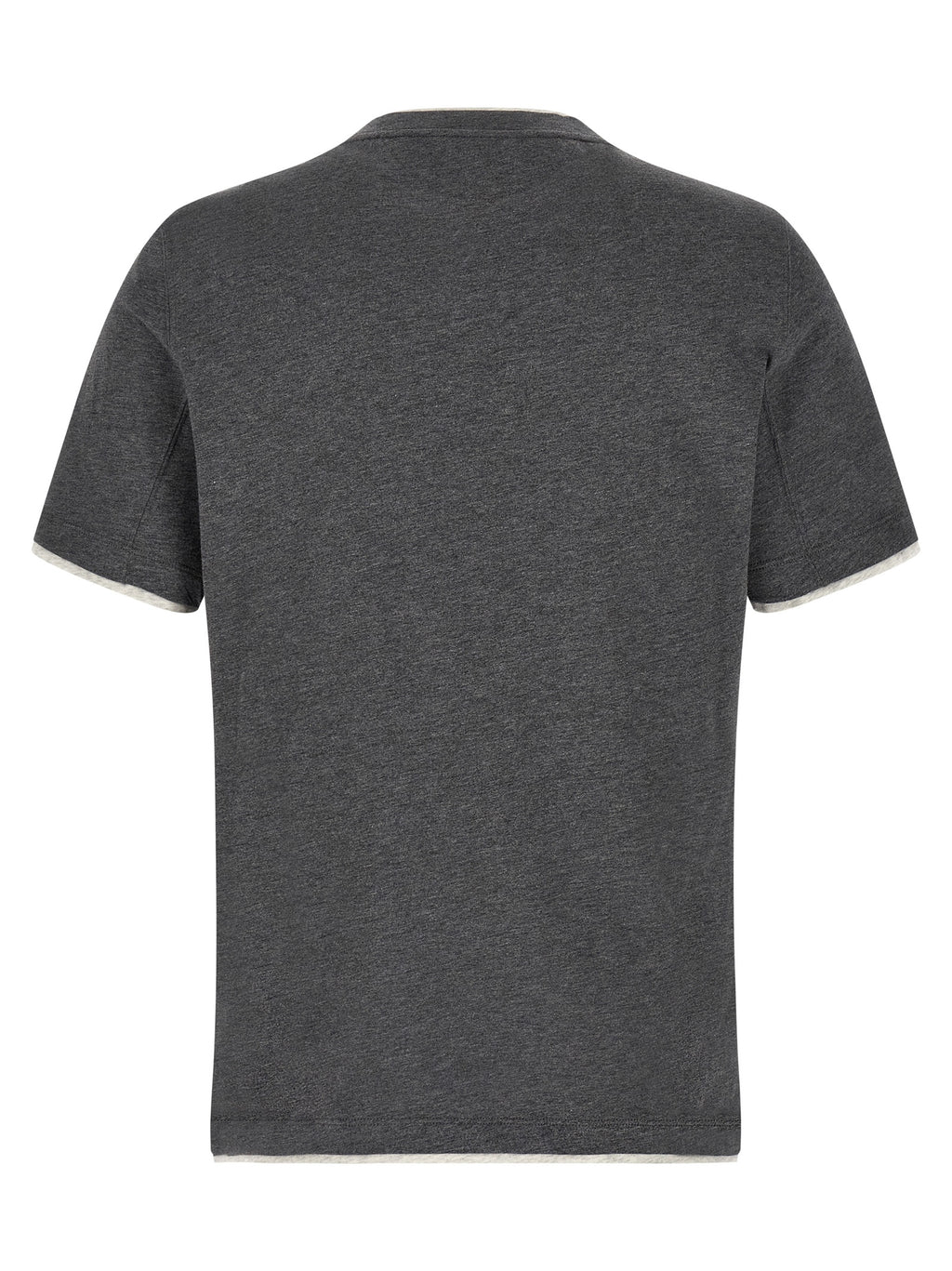 Brunello Cucinelli Gray Cotton T-Shirt