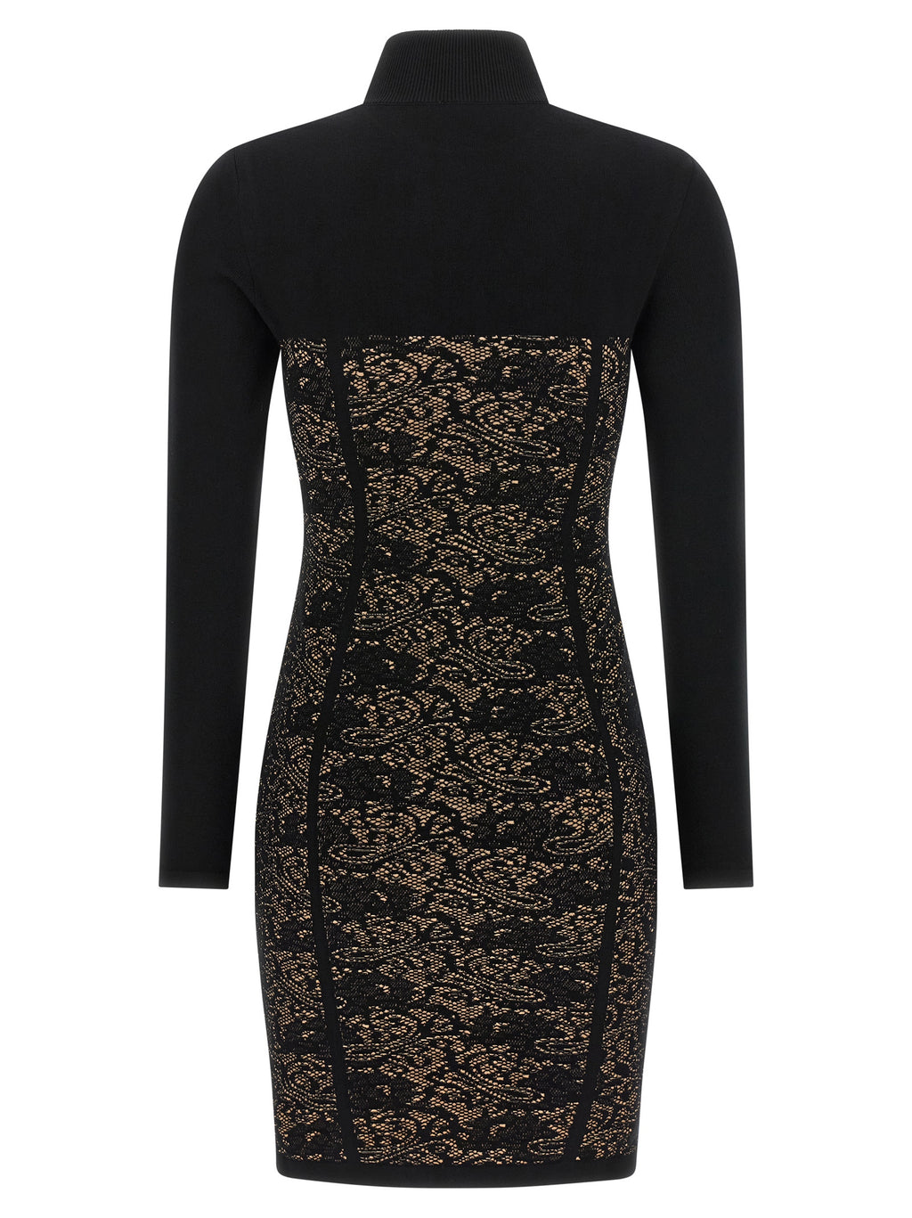 Elisabetta Franchi Black Viscose Short Dress