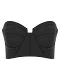 Elisabetta Franchi Black Polyester Tank Tops