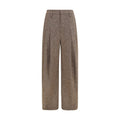 Brunello Cucinelli Brown Wool Oves Aries Casual Pants
