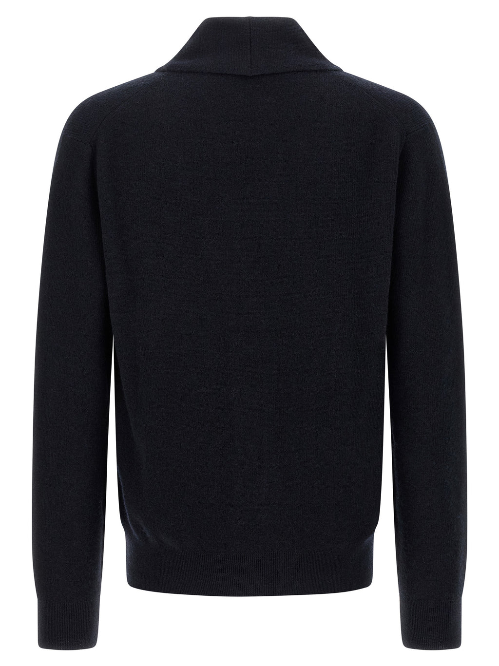 Brioni Blue Cashmere Cardigan