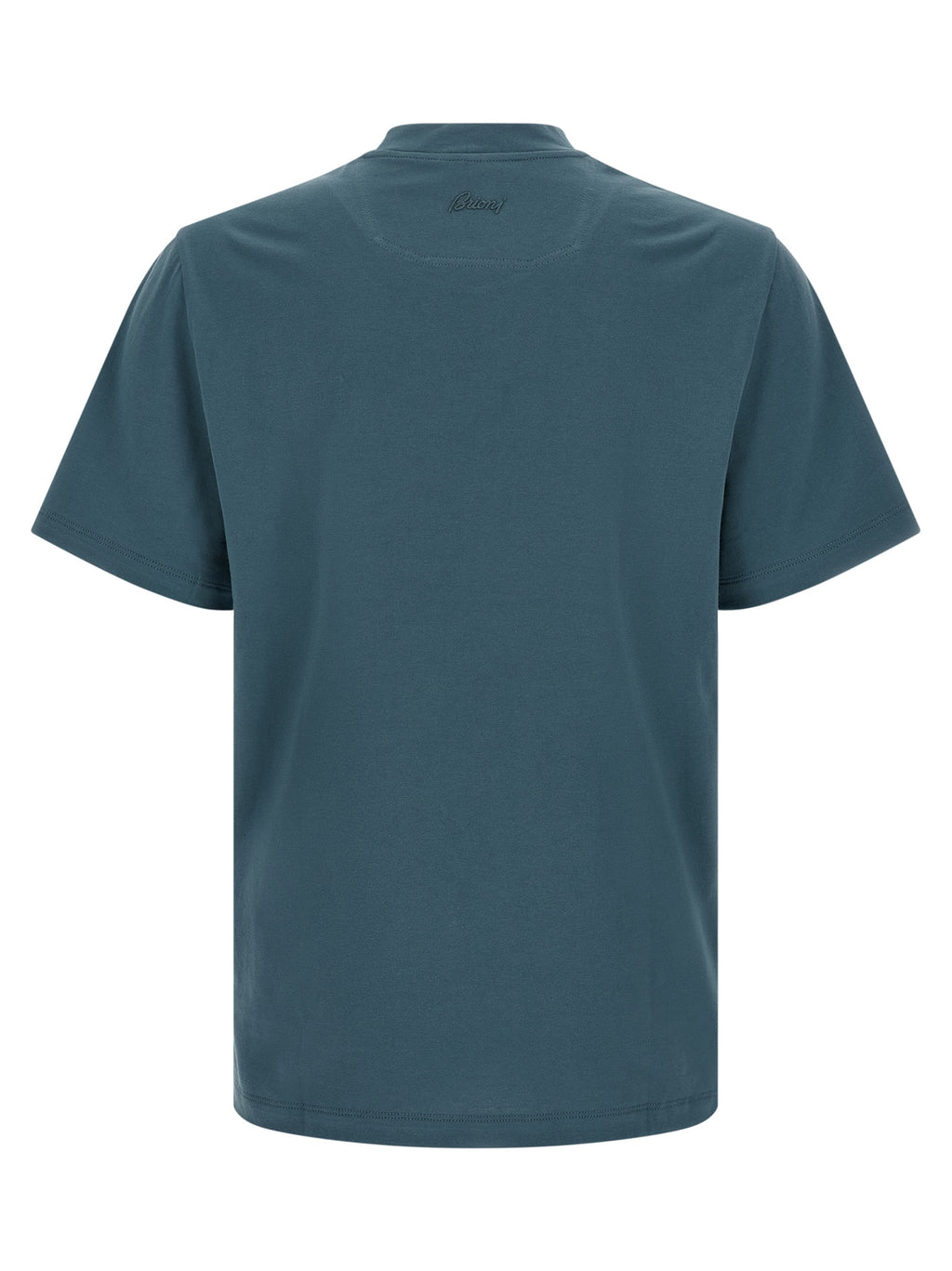 Brioni Blue Cotton T-Shirt