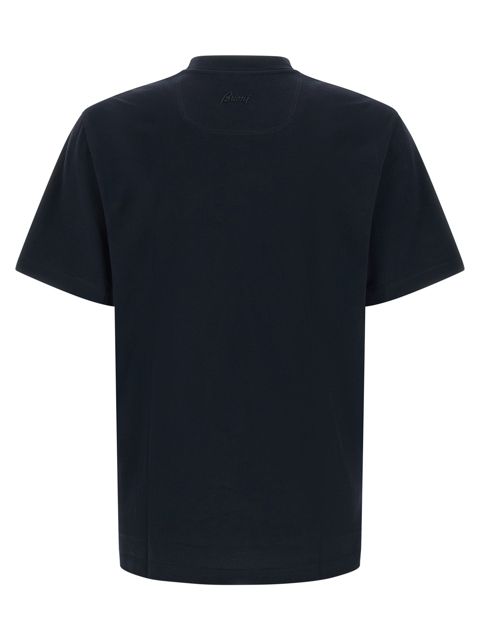 Brioni Blue Cotton T-Shirt