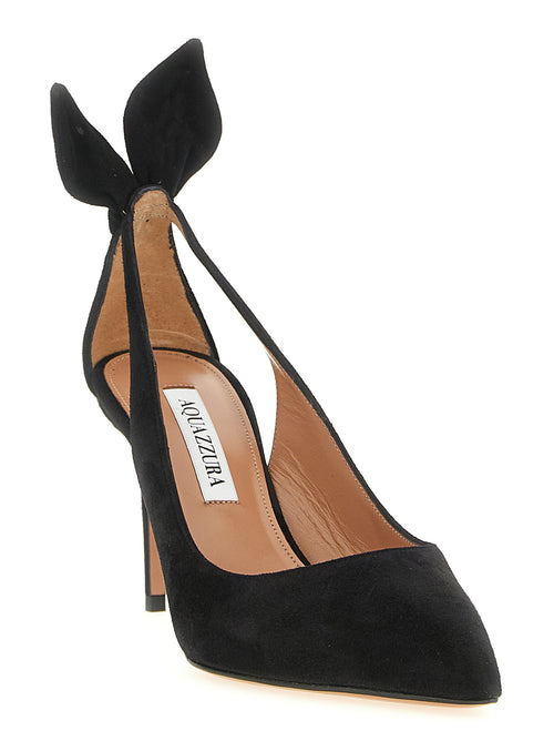 Aquazzura Pumps aus schwarzem Kalbsleder