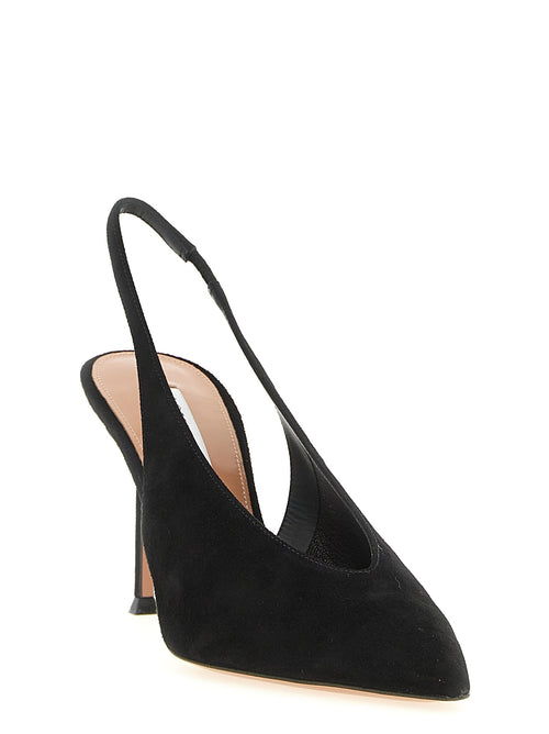 Aquazzura Pumps aus schwarzem Kalbsleder
