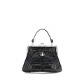 Vivienne Westwood Black Calf Leather Bos Taurus Shoulder Bag