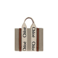 Chloé Brown Linen Handbag