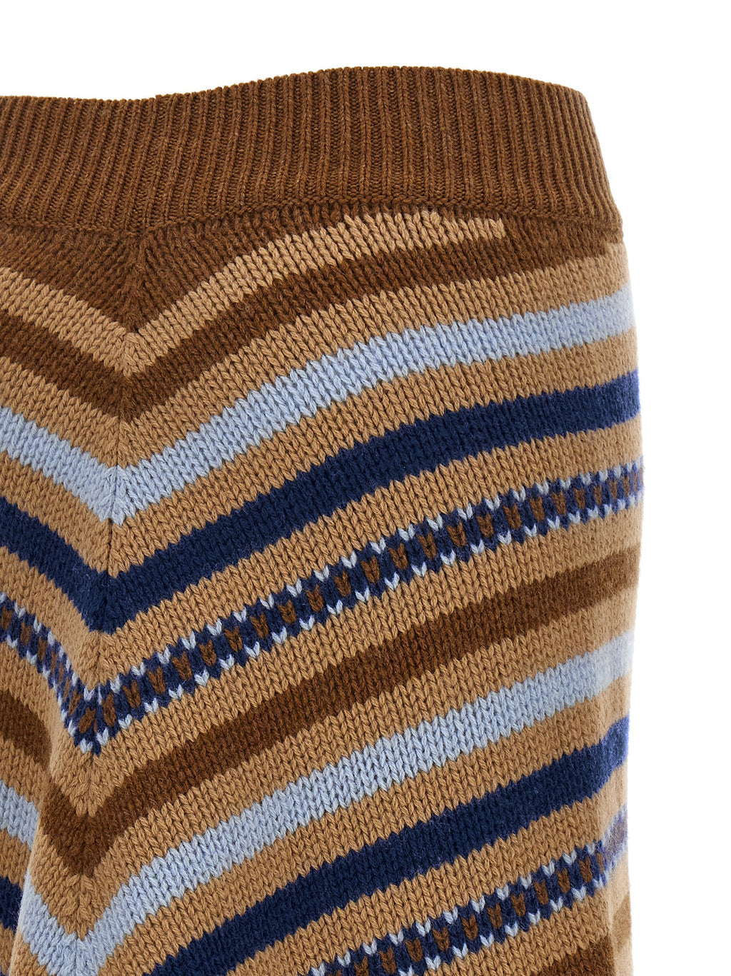 Alanui Multicolor Virgin Wool Midi Skirt