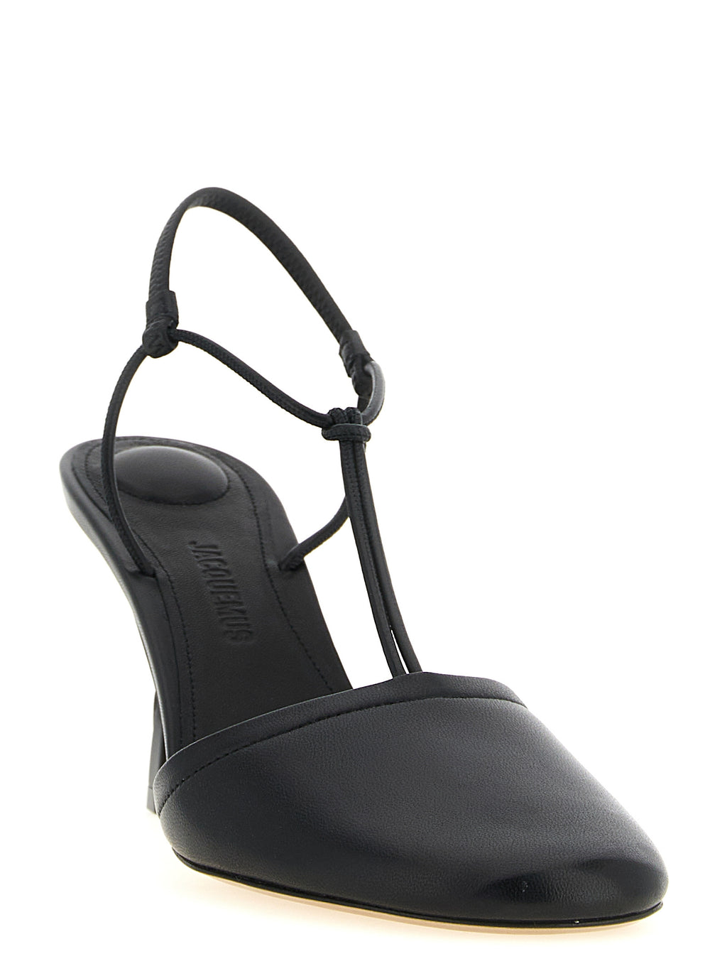 Jacquemus Black Lamb Leather High Heel Pumps