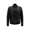 Dolce & Gabbana Brown Lamb Ovis Aries Aries Leather Jacket