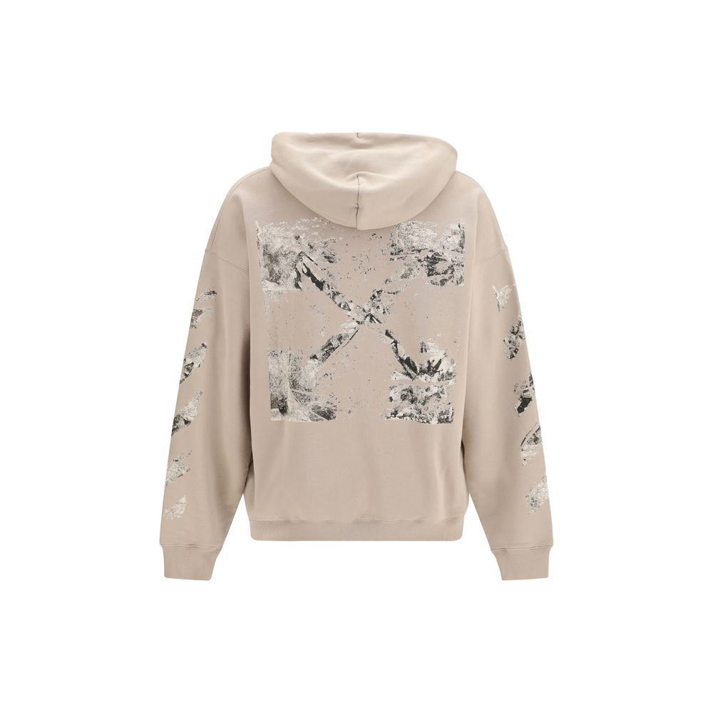 Off-White Beige Cotton Sweatshirt