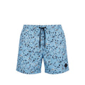 Trussardi Beachwear Hellblaue Polyester Herren Badeshorts