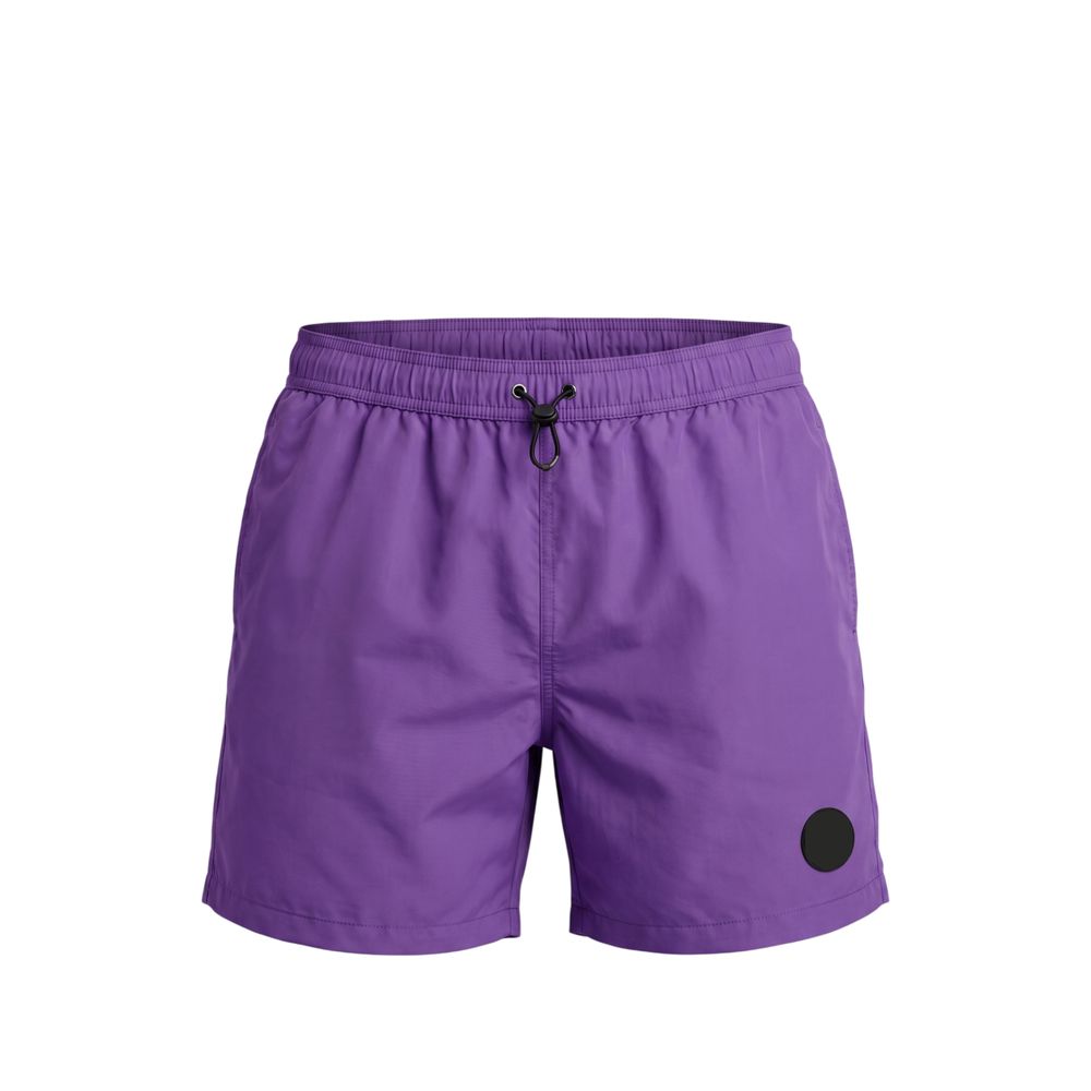Trussardi Beachwear Lila Polyester Herren Badeshort