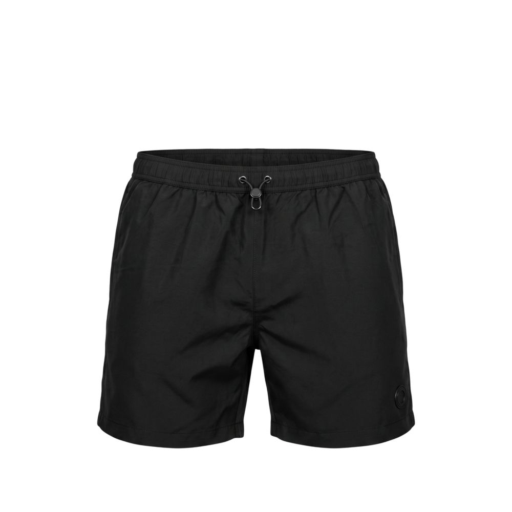 Trussardi Beachwear Schwarze Polyester Herren Badeshorts