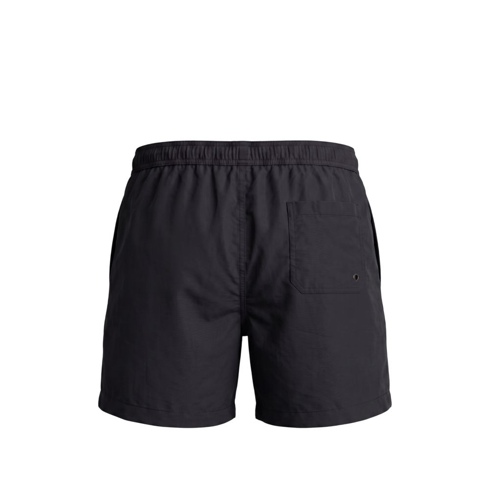 Trussardi Beachwear Schwarze Polyester Herren Badeshorts