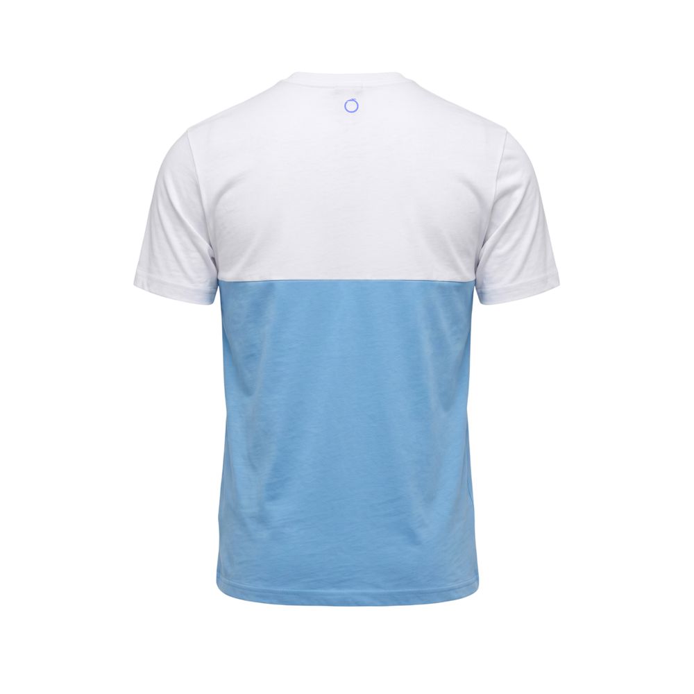 Trussardi Beachwear Hellblaues Baumwolle Herren T-Shirt