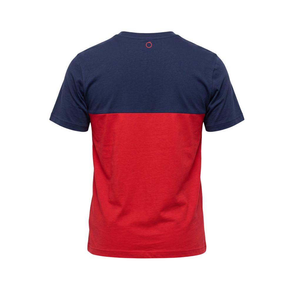 Trussardi Beachwear Rotes Baumwolle Männer T-Shirt
