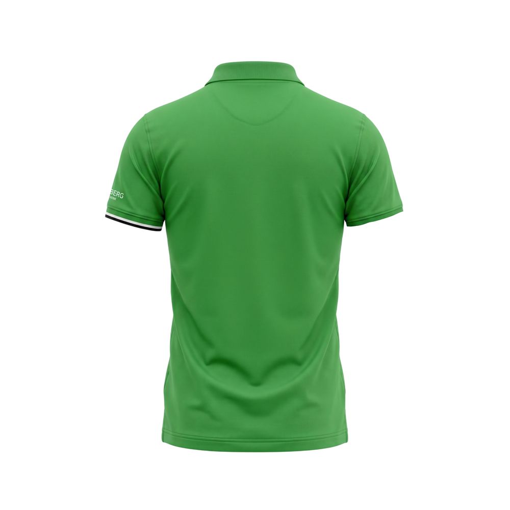 Iceberg Grünes Herren-Poloshirt aus Baumwolle