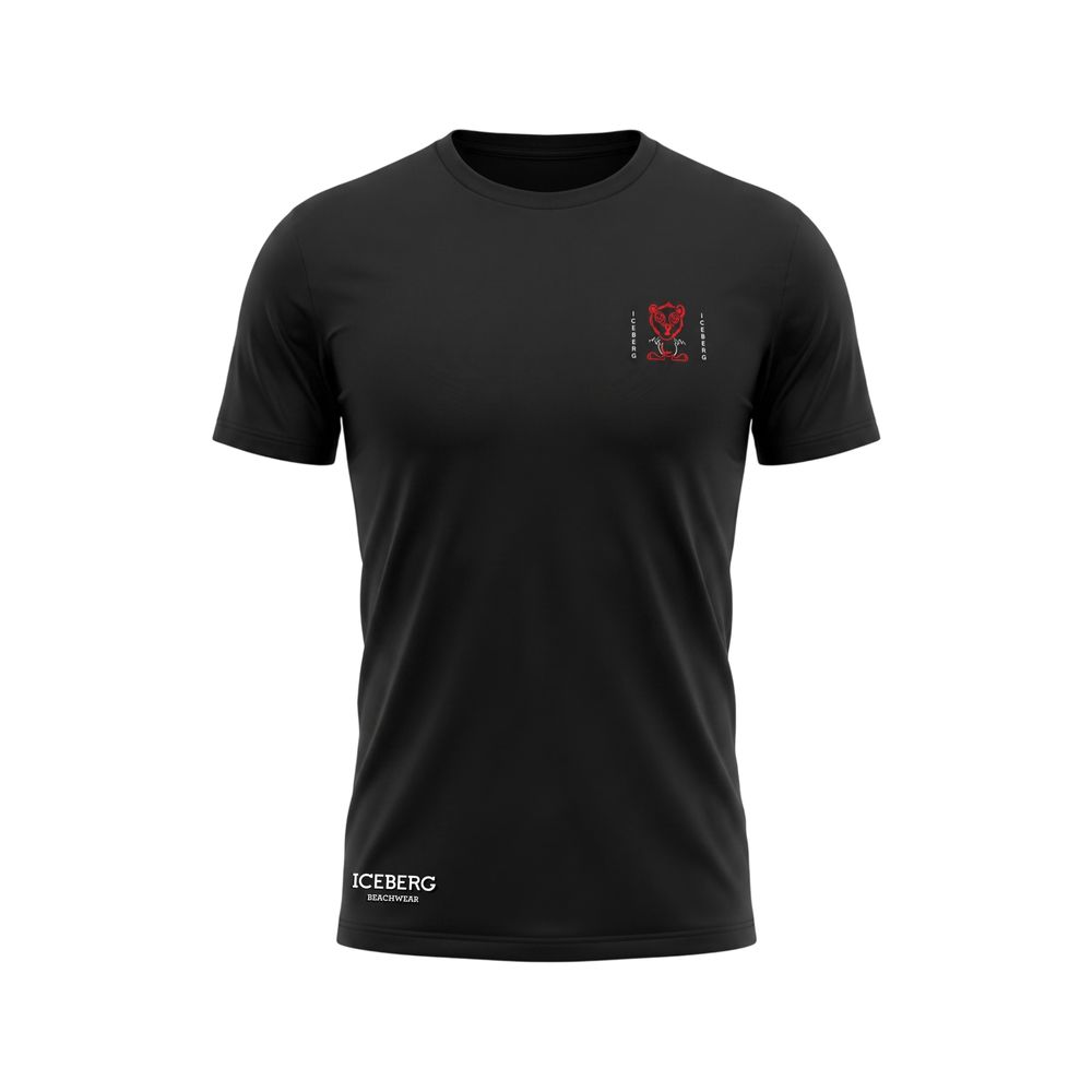 Iceberg Zwart Katoen Heren T-shirt
