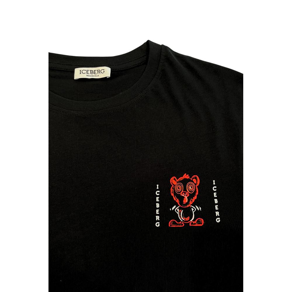 Iceberg Zwart Katoen Heren T-shirt
