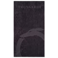 Trussardi Beachwear Black Cotton Men Beach Towel