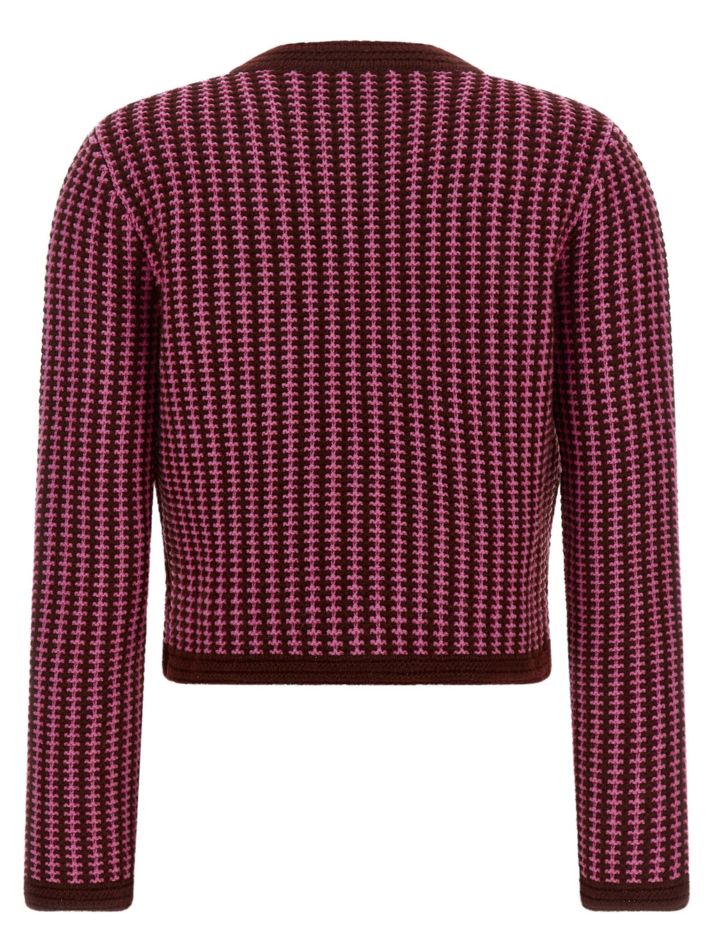 Versace Multicolor Virgin Wool Cardigan