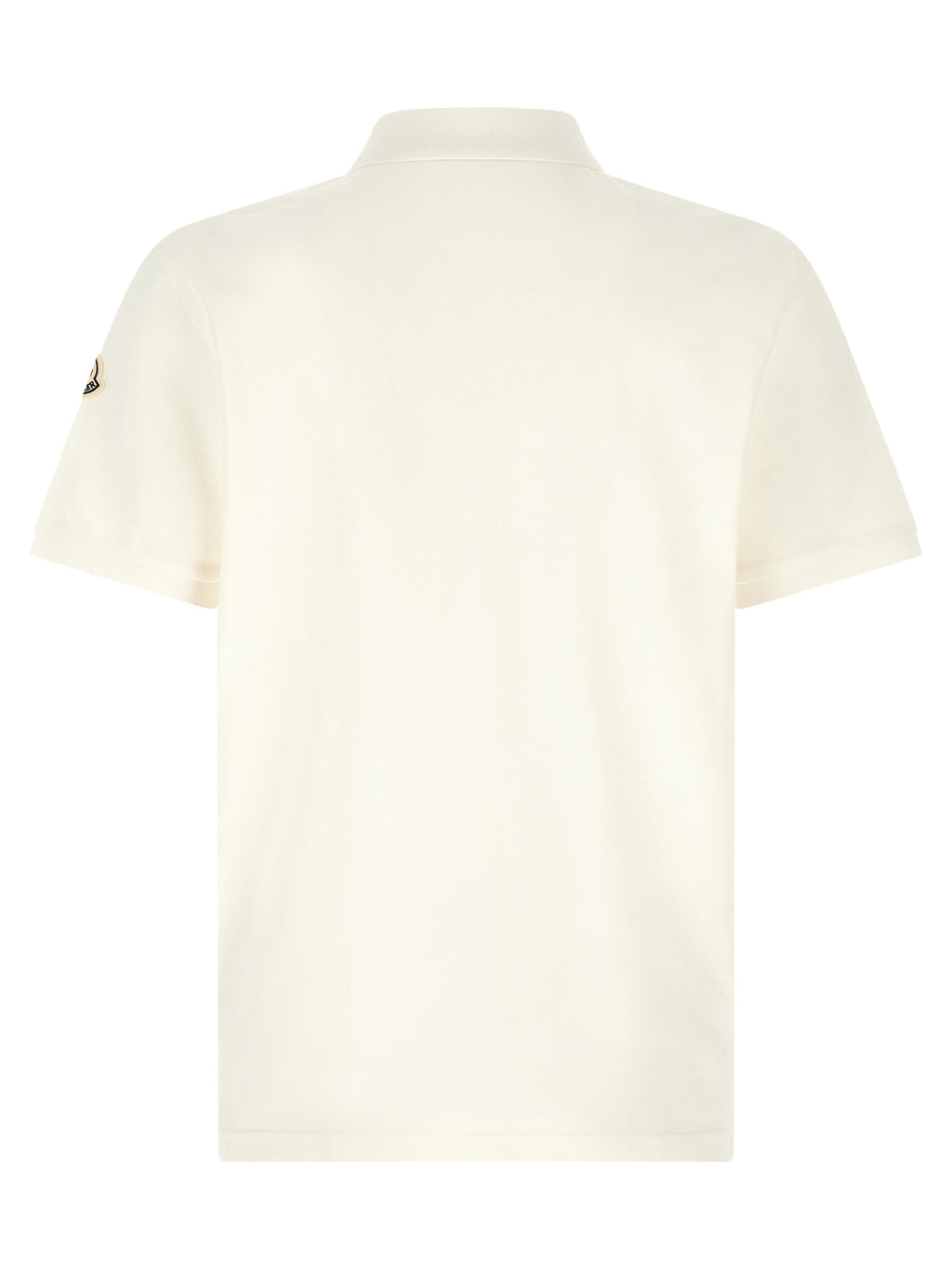 Moncler White Cotton Polo Shirt