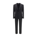 Dolce & Gabbana Black Wool Oves Aries Two-Piece Suit