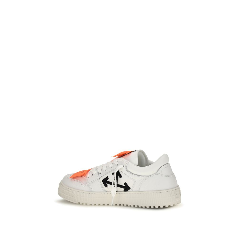 Off-White White Calf Leather Bos Taurus Low Top Sneakers