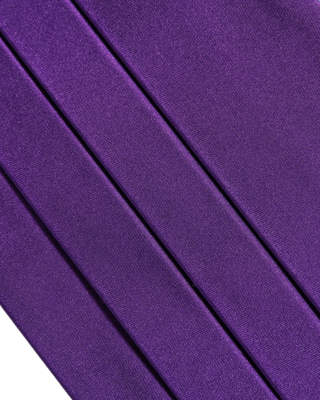 Dolce & Gabbana Violet Men 100% Silk Belt Waist Cummerbund
