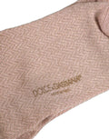 Dolce & Gabbana Light Pink Viscose Over The Calf Accessory Socks