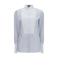 Tom Ford Blue Cotton Pattern Shirt