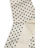 Dolce & Gabbana Off White Cotton Polka Dot Mid Calf Accessory Socks