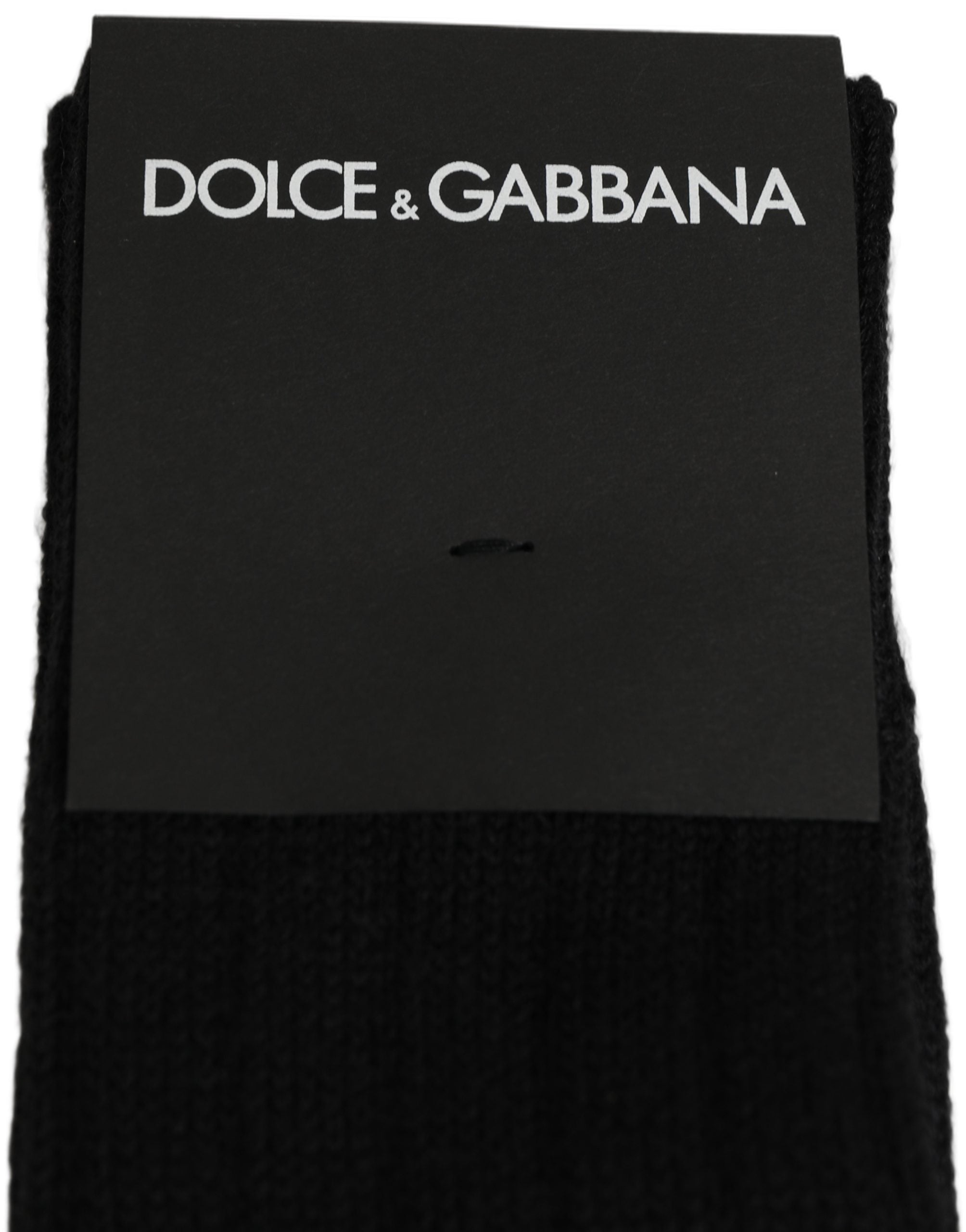 Dolce & Gabbana Black DG Logo Print Over The Calf Accessory Socks